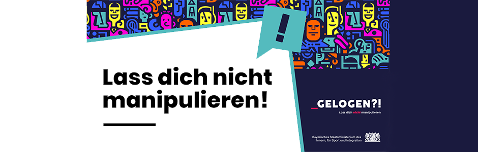 Das Foto zeigt das Logo der Plattform lass-dich-nicht-manipulieren.de 