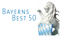 Das Foto zeigt das Logo des Wettbewerbs BAYERNS BEST 50.