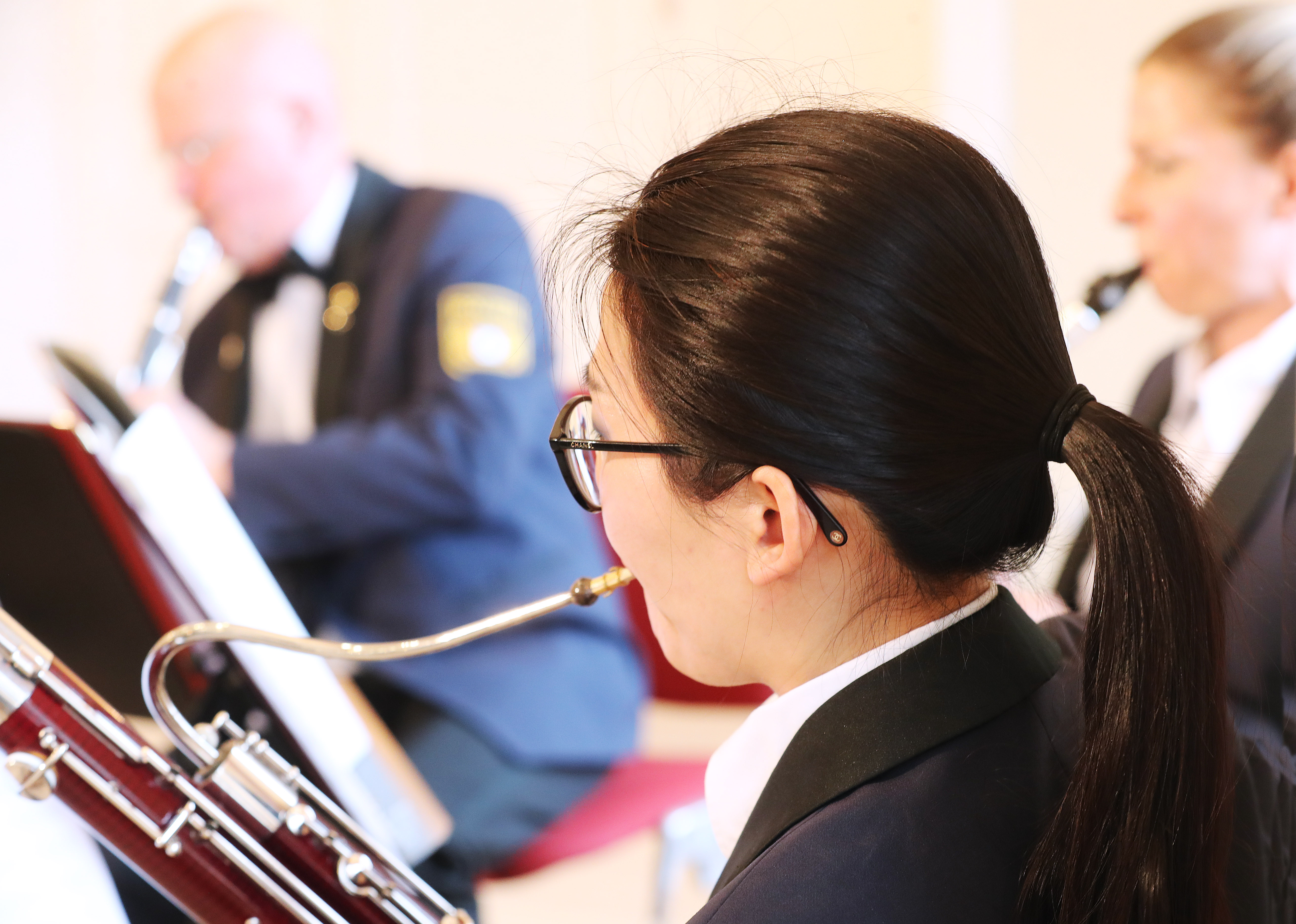 Musikalisch umrahmt wurde die Feierstunde von Mitgliedern des Bayerischen Polizeiorchesters.